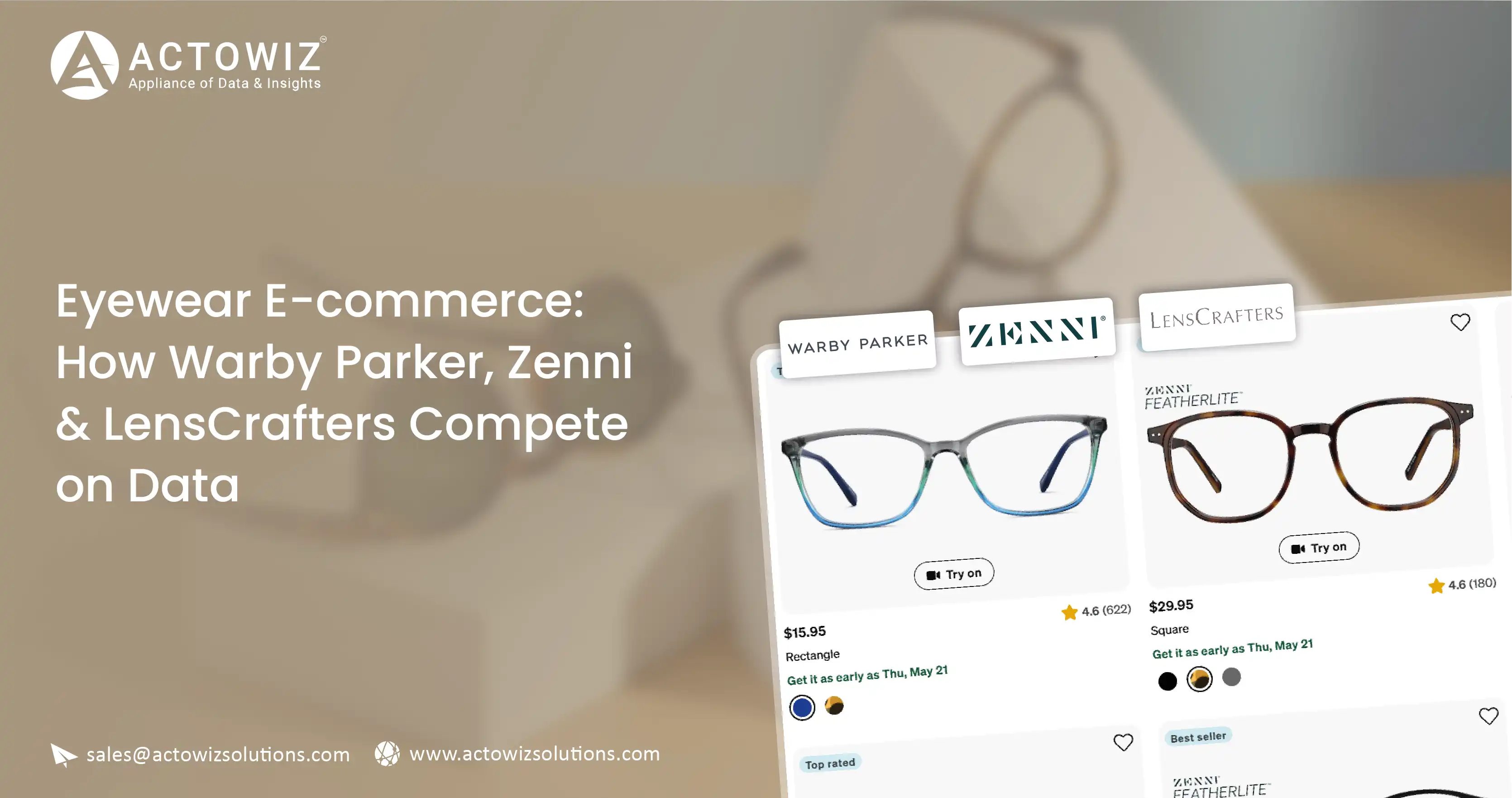 Eyewear E-commerce: How Warby Parker, Zenni & LensCrafters Compete on Data